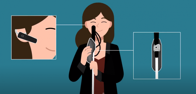 Des cannes blanches connectées